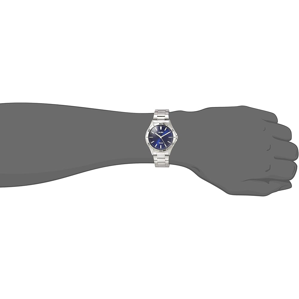Alba Sports AQPK411 Men's Watch Analog Design Water Resistant Stainless Steel Band