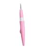 Embroidery Felting Needle Punch Pen with 3 Fine Needles Set Tool for DIY Craft (Pink)