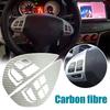 1Pc Car Carbon Fiber Control Button Steering Wheel Switch Interior Sticker for Mitsubishi ASX Lancer Outlander RVR Pajero Sport