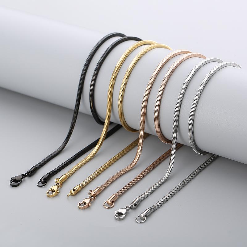 Европейское и американское индивидуальное рок-хип-хоп хип-хоп ветровое титановое стальное мужское и женское ожерелье из змеиной кости Fang