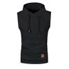 Men Sleeveless Hoodies Fashion Casual Hooded Sweatshirt Men Bodybuilding Tank Top Sporting Shirt Waistcoat Vest Gym