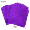 100pcs 10x10cm Aluminum Foil Candy Chocolate Biscuits Tin Wrapping Paper DIY Metal Embossing Gift Craft Paper Packaging Paper