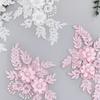 Three-Dimensional Embroidery Lace Applique Clothing Patch Decoration Flower Wedding Dress Accessories To Flower Cloth Stickers Accessories