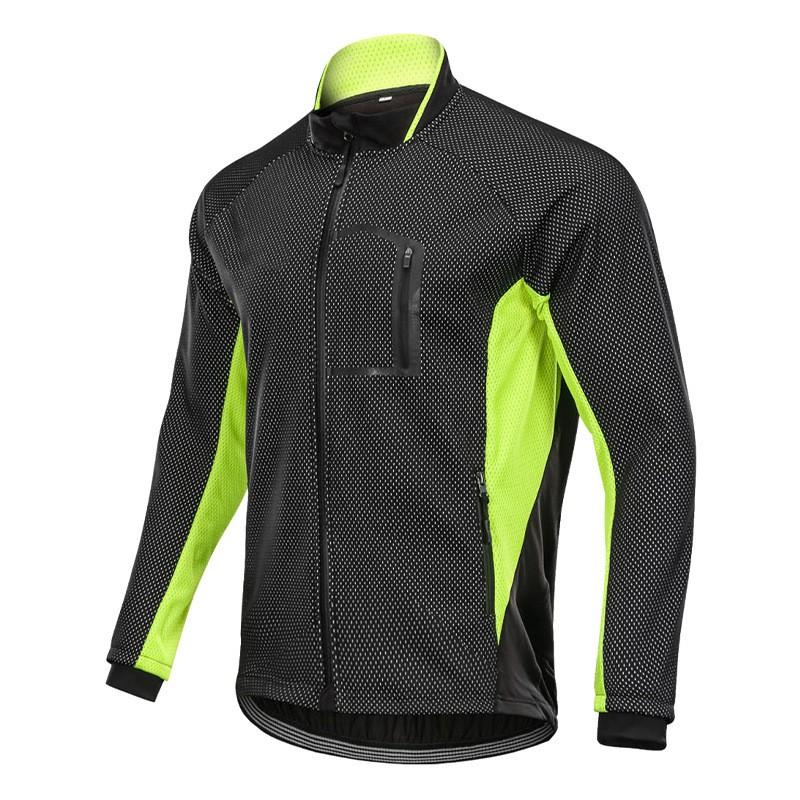 Мужская зимняя ветрозащитная термокуртка для велоспорта с подкладкой из флиса, велосипедная верхняя одежда для езды в холодную погоду