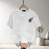 Couples Cotton T-Shirt Short Sleeve Black White Tops Breathable Comfortable Soft Casual Sport Tees