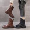 Casual leather women's boots thick-soled Martin boots women's autumn and winter women's shoes short boots