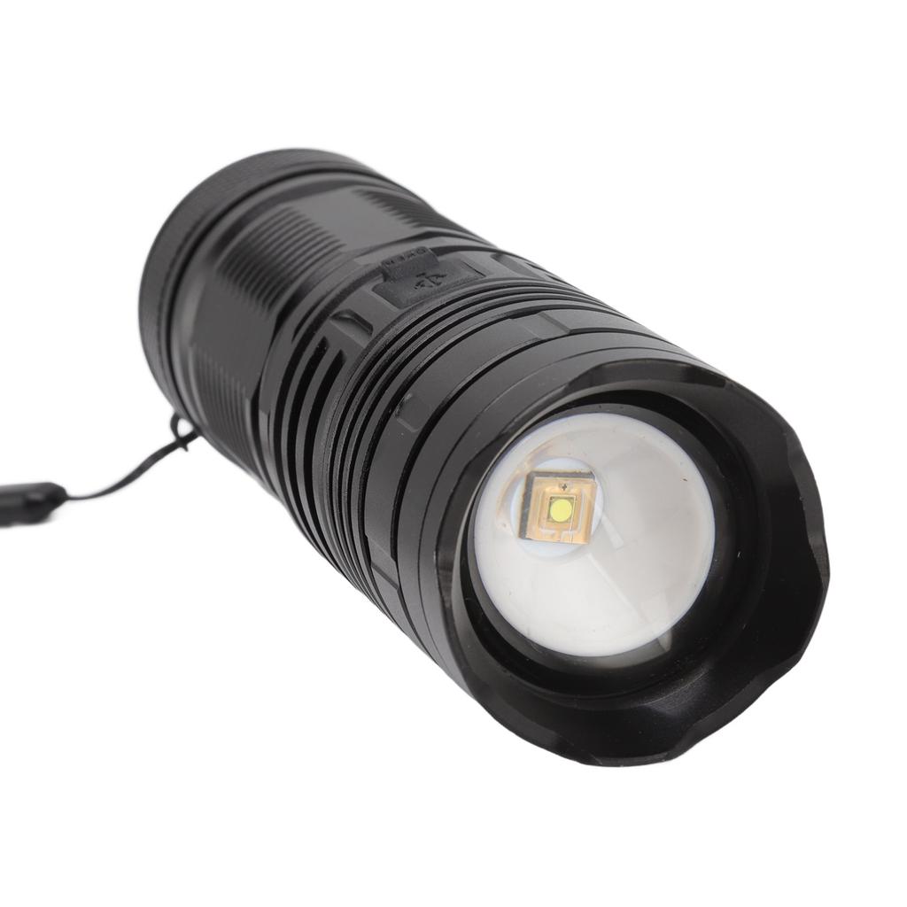 Светодиодный фонарик USB-аккумуляторный супер яркий корпус из алюминиевого сплава с дальним зумом водонепроницаемый