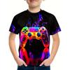 Children's Clothing T-Shirts for Boys Short Sleeve 3D Gamepad Print Kids Summer Clothes Casual Fashion O-Neck Boys Tshirt Tops
