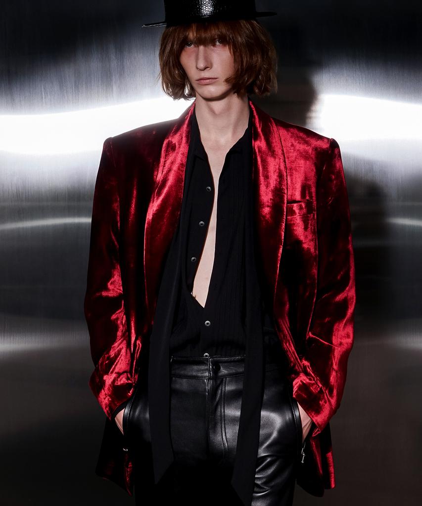 Untage Velvet Tuxedo Jacket (Unisex)_Uth-Fb49