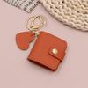 Family Photo Keychain Mini Album Faux Leather Personalized Picture Holder Retro Style Card Holder Key Ring