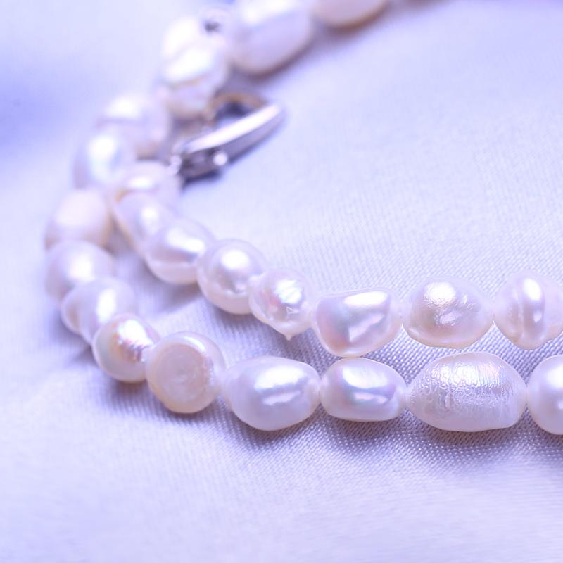 LSOOYH Pearl Choker Necklace Fashion Girl Women Trendy Freshwater Pearl Pendant Punk Style Black Rope Chain