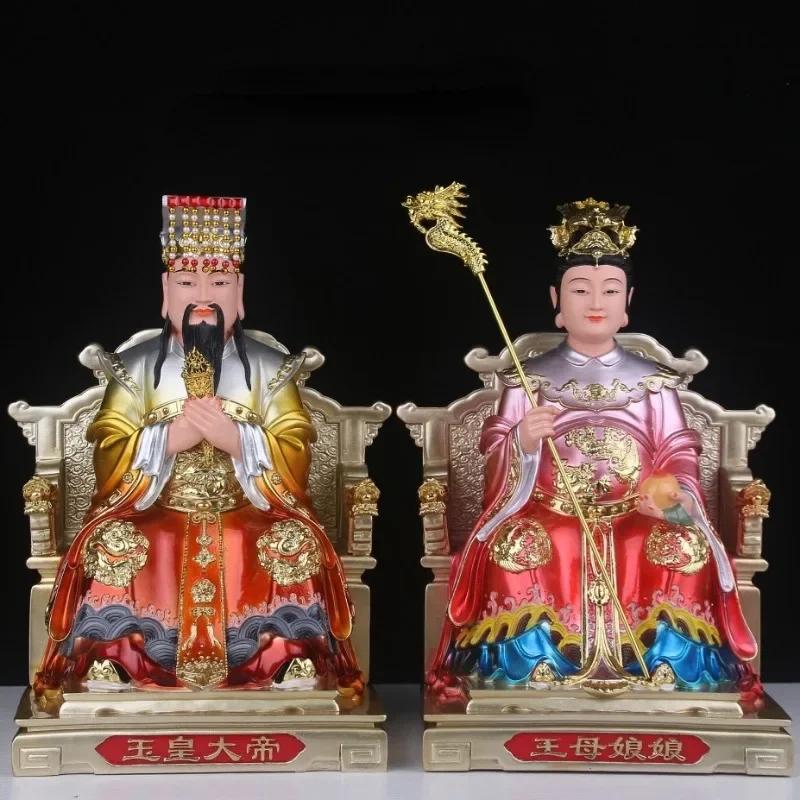 Home Furnishings Statue of Queen Mother of the Jade Emperor Home Offerings of Buddha Statues Resin Painted Crafts