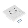 4 Ports Switch Control 5V 2.1A/1A 4100mA USB Wall Mounted Power Socket Charger Outlet(220~250V)