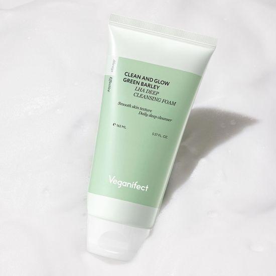 Veganifect Green Barley LHA Deep Cleansing Foam 165ml
