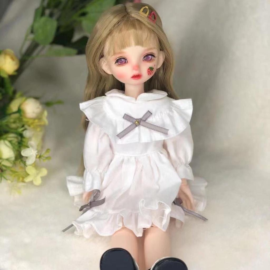 30cm BJD1/6 Doll Makeup Changing Doll 6-point Articulated Doll 3D Real Eye Girl Toy Manual Dressing Doll