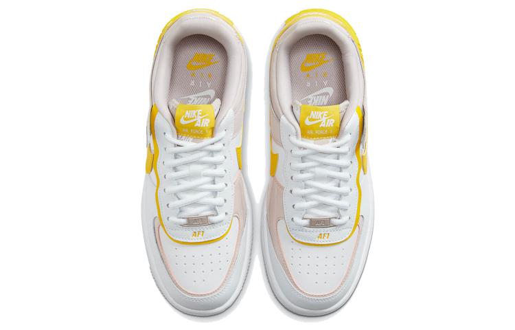 Nike Air Force 1 Low Shadow White Barely Rose Speed Yellow Women's CJ1641-102