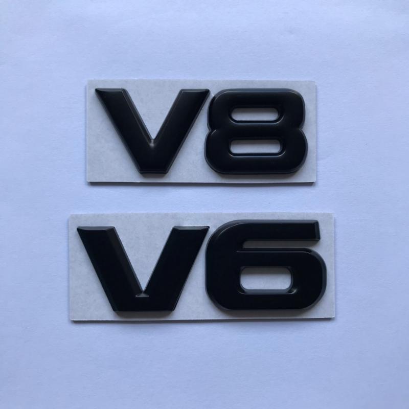 Авто Стайлинг 3D Металл V6 V8 Наклейка на Авто Значок Шильдик V6 V8 Значок Шильдик Наклейка с Именем Замена авто Аксессуары