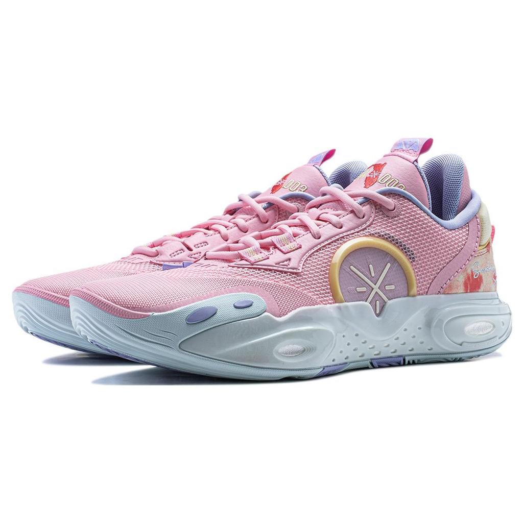 Li-Ning Мужские кроссовки Wade All City 12 Sunshine State розовые ABAU015-3