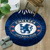 1pc C-Chelsea  Carpet, Round Rug, Comfortable, Suitable for Entryways, Living Rooms, Office, And Bedrooms, Christmas Decoration