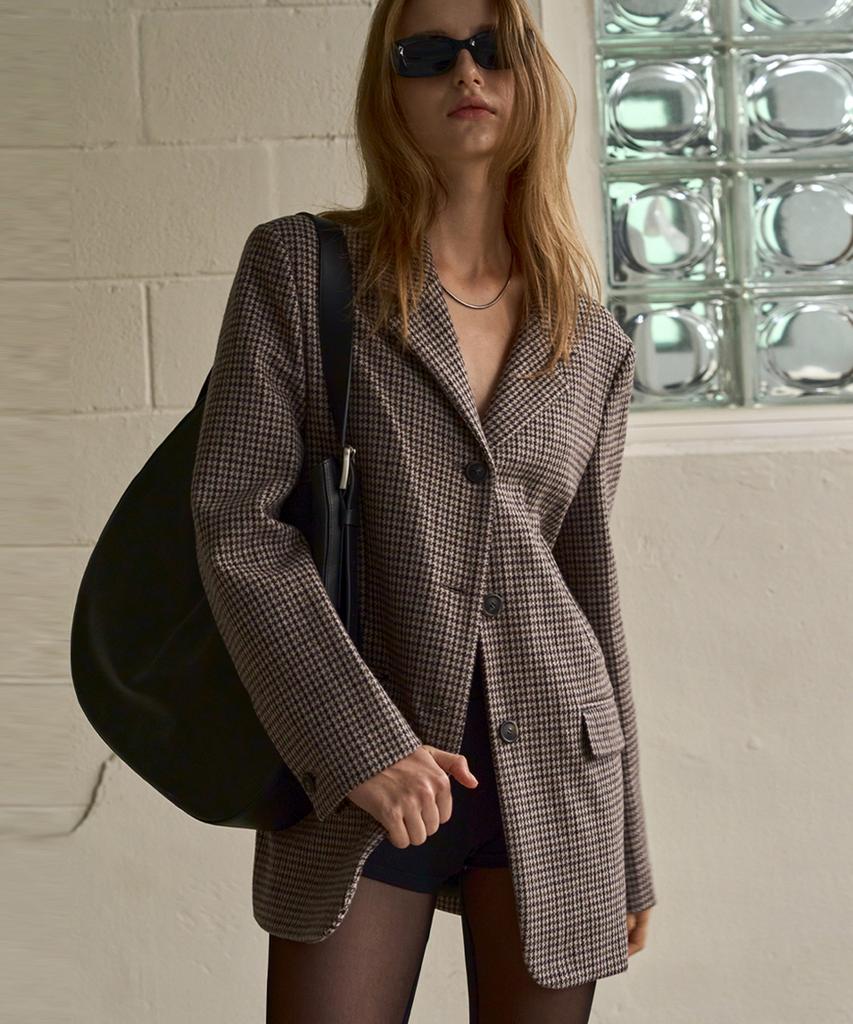 Sigreat Wool Check Single Jacket