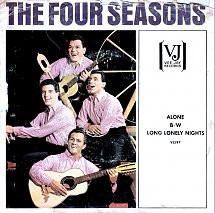 7inch Record FOUR SEASONS - Alone VJ597 Vee Jay Records 1964 US Rock Used