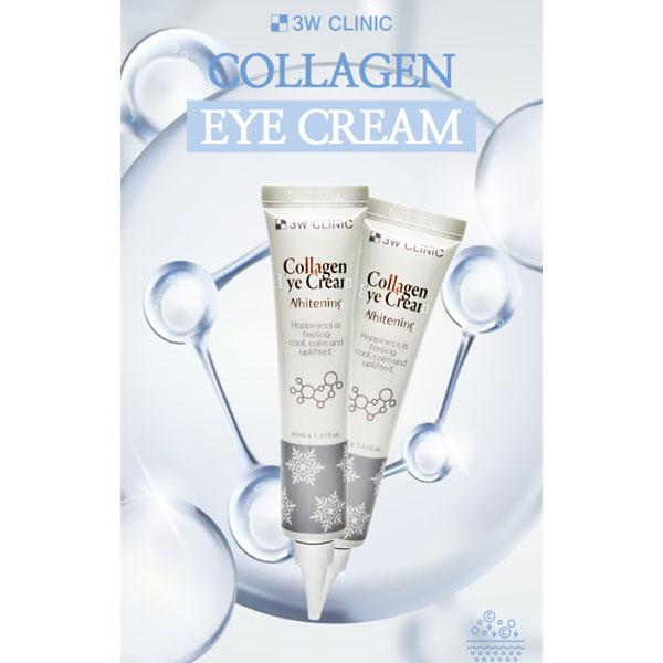 3w Clinic Коллагеновый крем для глаз отбеливающий 40 мл