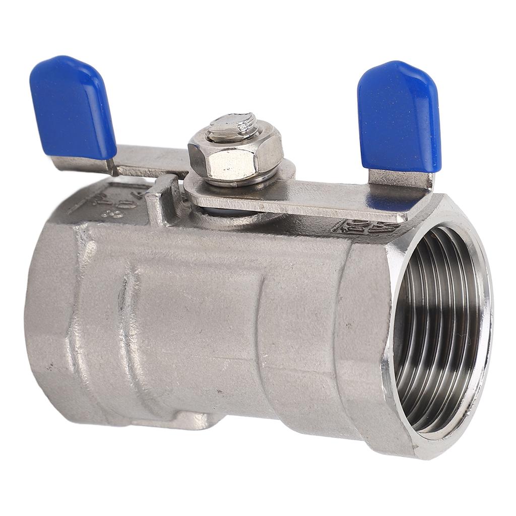 Шаровой кран 1 дюйм, полнопроходной, из нержавеющей стали, бабочкообразной формы, с двойной внутренней резьбой, для сада