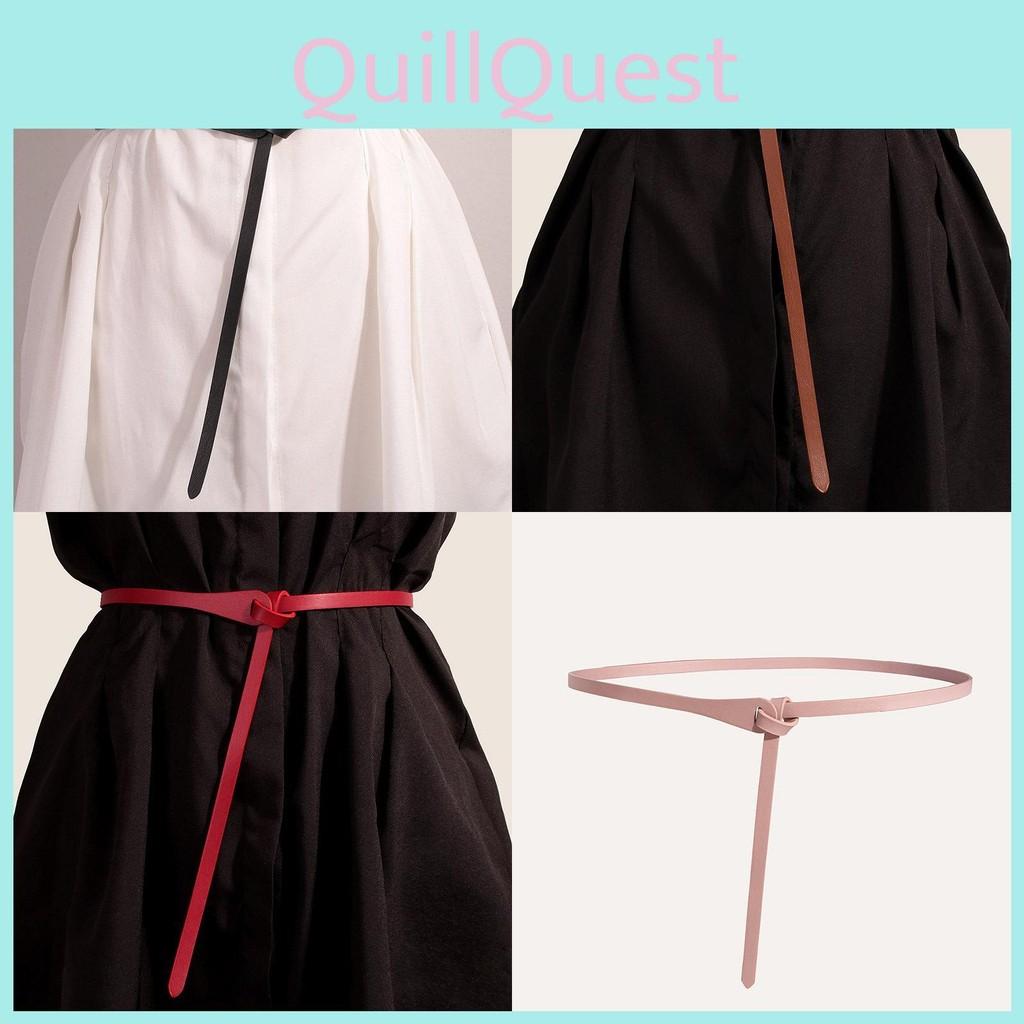 Waist Pu Simple Belt For Dresses With Adjustable Pin Buckle Women For