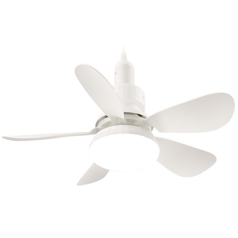 2-in-1 Silent LED Ceiling Fan with Pendant Light Convenient Remote Control Household Installation Fan Light