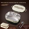 FuMaide 1000ml 3-Compartment 304 Stainless Steel Insulated Lunch Box