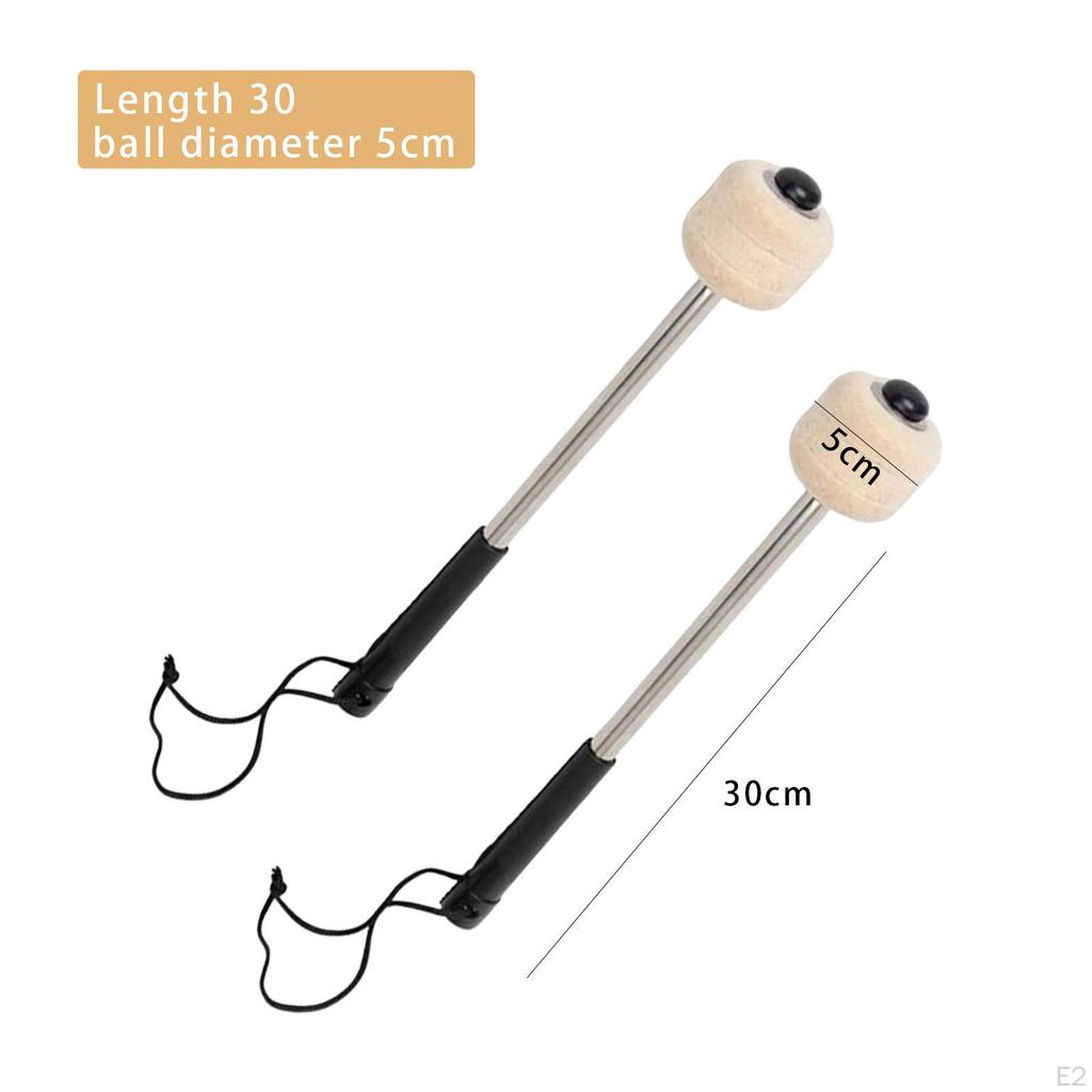 Wool Felting Head Drum Mallet Instrument Part Portable Percussion Sticks Anti Slip Drumstick for