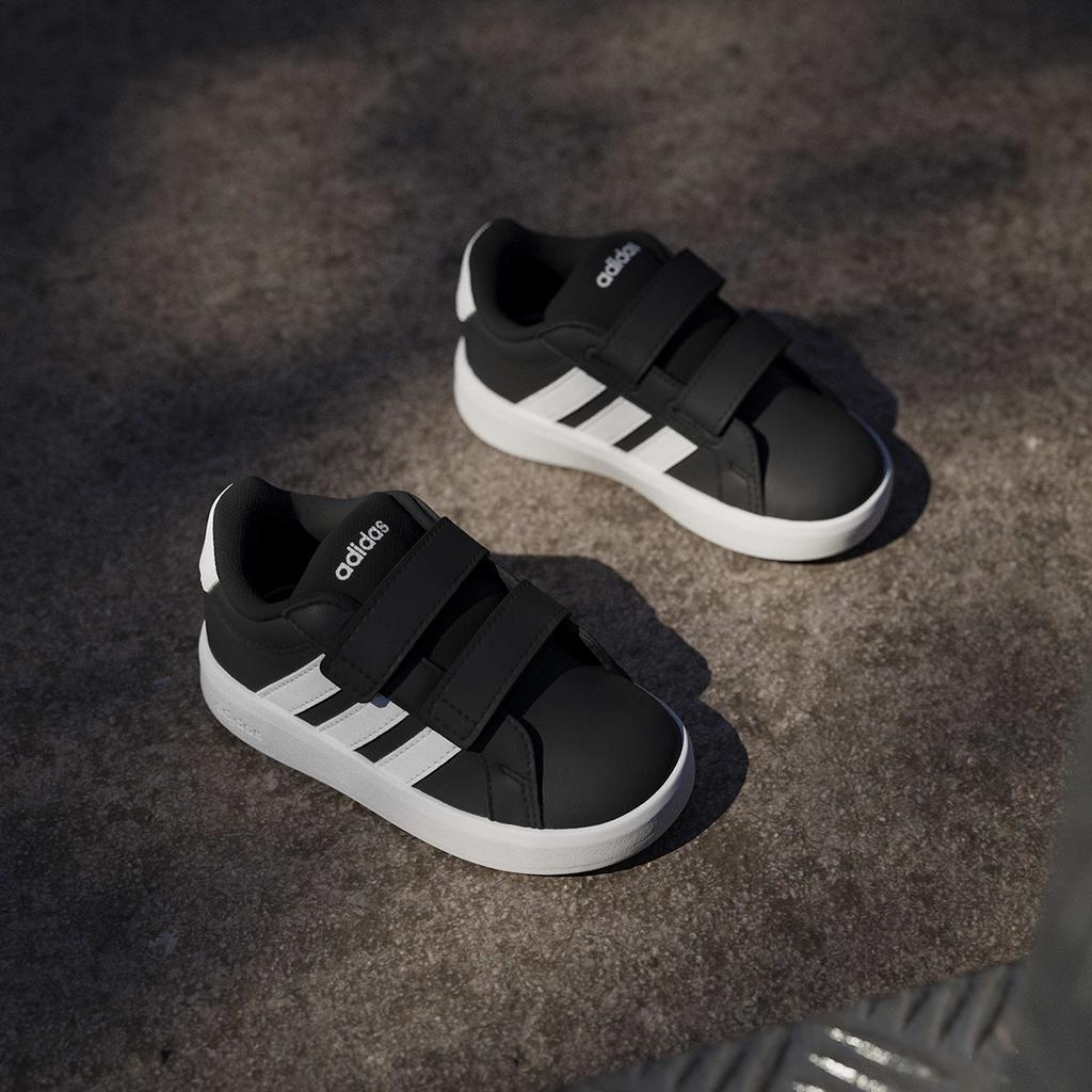 [Adidas] Grand Court 3.0 Comfort Infant [HP3535-CBLACK/FTWWHT/FTWWHT]
