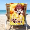 1pc Fairy Tail1 Beach Towel with Custom Name, Beach/Swimming/Bath/Picnic/Camping Towel, Suitable for Seaside Beaches