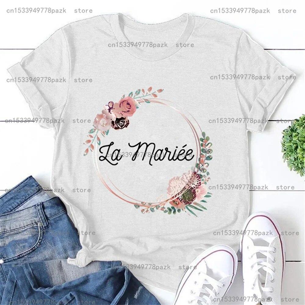 Футболка женская повседневная одежда La Mariee Evjf женские футболки с короткими рукавами девичник футболка подружки невесты женская футболка невесты