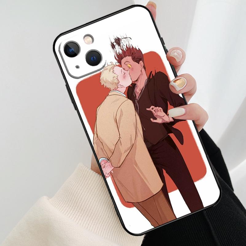 Чехол 'Благие Знамения' Для iPhone 12 11 13 14 15 16 Pro Max Mini Чехол Для iPhone XR X XS Max Plus Чехол Для Телефона