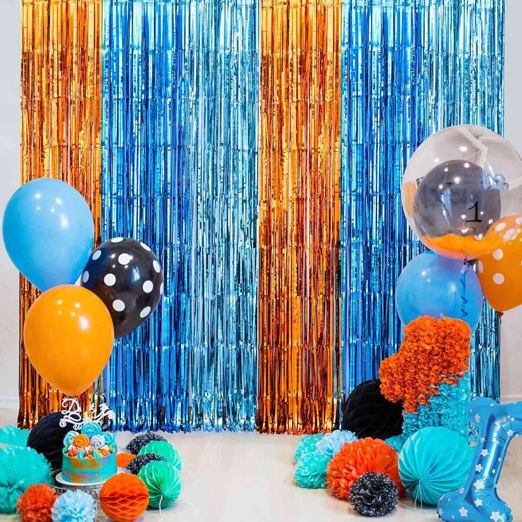 Backdrop Fornite Rain For Photo Zone Birthday Decoration Wedding Decor Christmas Tinsel Glitter Foil Backdrop Party Curtain