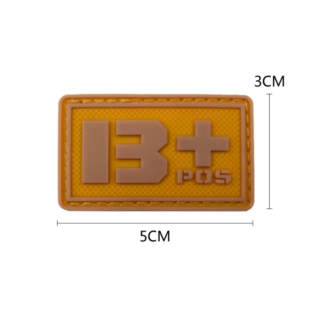 Светящийся значок группы крови, вышитая нашивка, аварийная повязка на руку, магическое кольцо-наклейка с группой крови