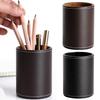 Полезный контейнер для ручек из искусственной кожи, износостойкий, универсальный, кисточка для макияжа, ручка, линейка, банка для хранения карандашей, многоцелевой