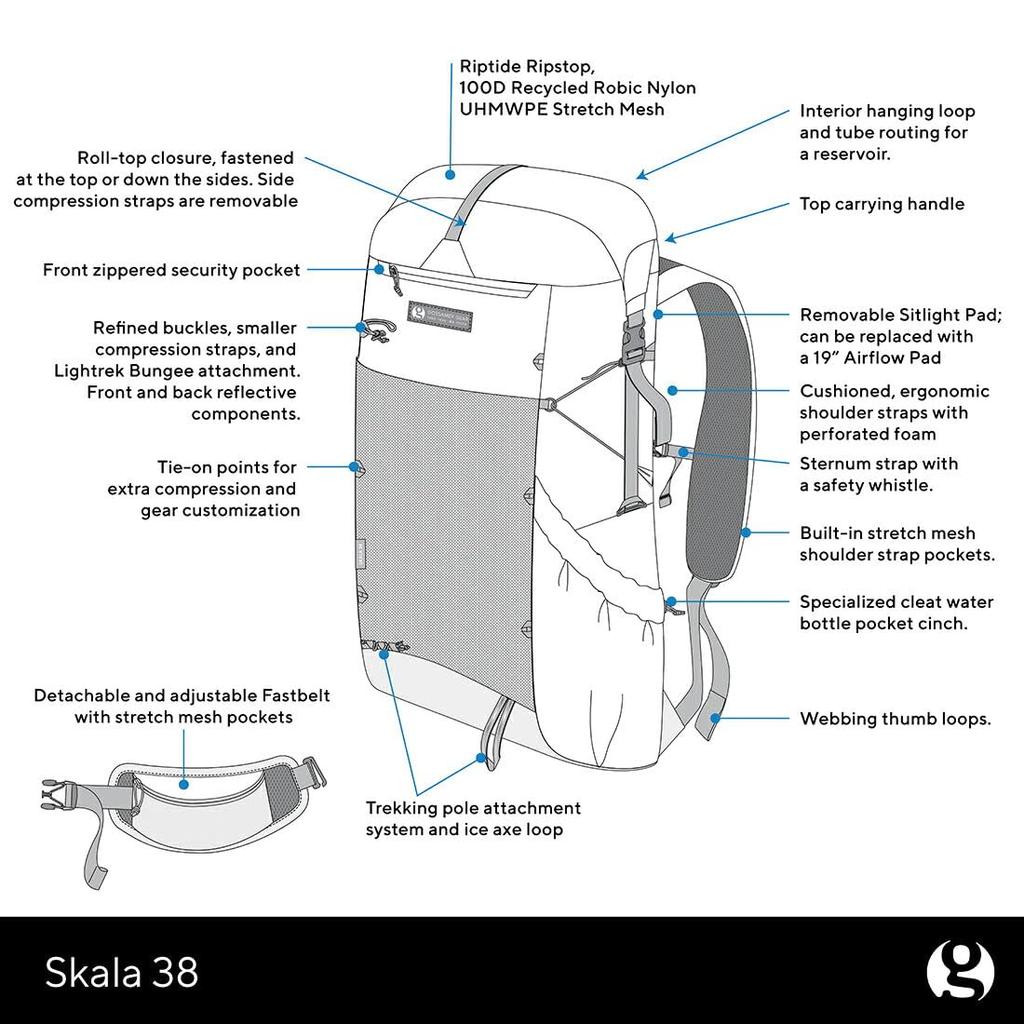 [Gossamer Gear] Gossamer Gear Тип II Skala 38 Бежевый
