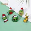 Рождественская брошь в форме мультяшной фигуры, противоскользящая, полированная, для новогодней вечеринки, пальто, воротник, сумка, шарф, шляпа, украшение, прищепка, одежда, ювелирные изделия