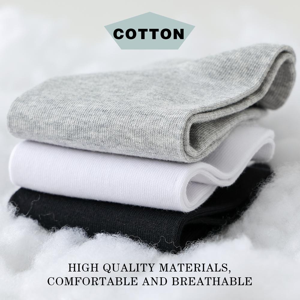 3 пары высококачественных повседневных мужских деловых носков, мягкие дышащие хлопковые носки, быстросохнущие, черные, белые, длинные носки