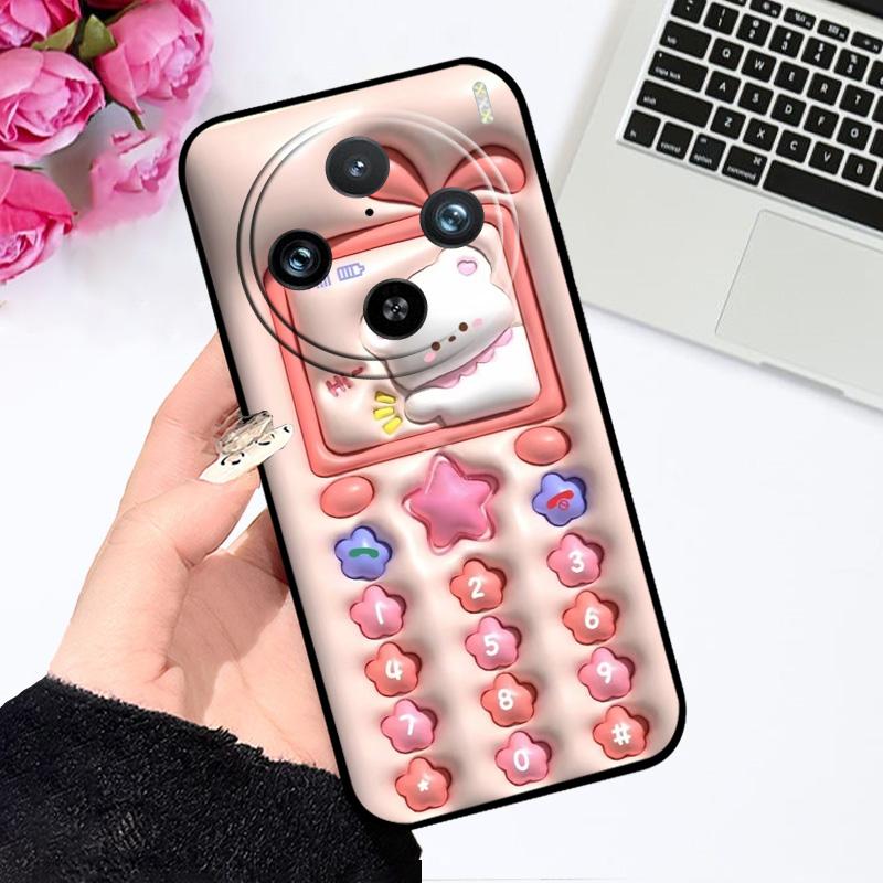 Чехол для Vivo X200 Pro mini 5G V2419A V2405DA Силиконовый ТПУ Чехол для Телефона Для VIVO X 200 Fundas X200Pro Милый Астронавт Сумки для Телефона