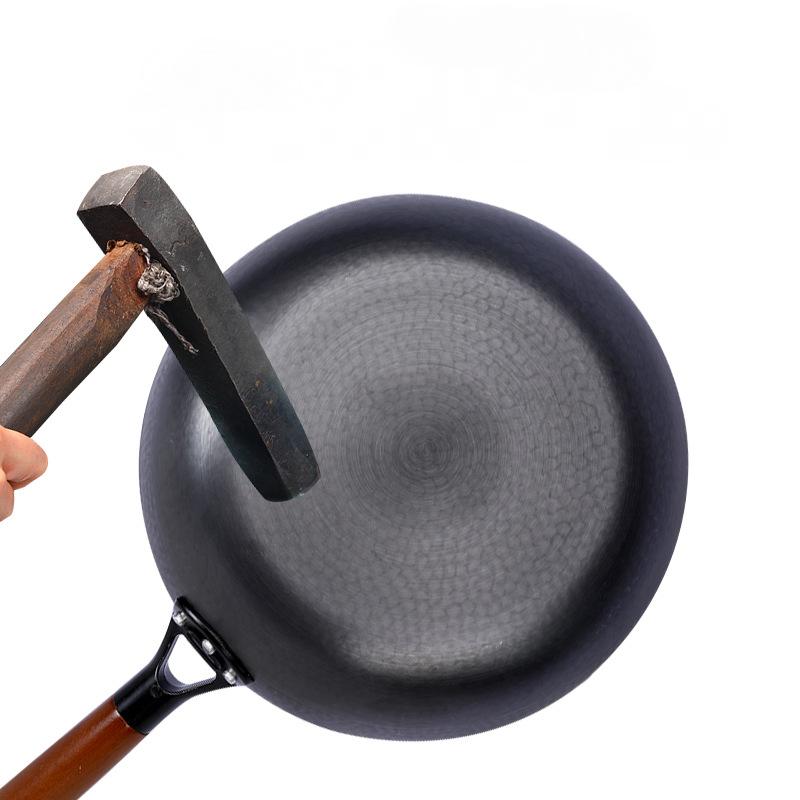 Бытовая чугунная сковорода ручной работы 28 см, сковорода с антипригарным покрытием, стейк, вспомогательная сковорода для еды, газовая плита, индукционная плита, универсальная