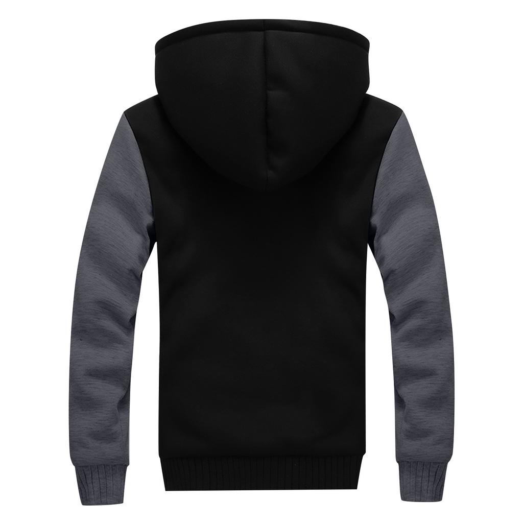 Модная мужская осенне-зимняя теплая повседневная куртка на молнии с длинным рукавом, пальто, топ