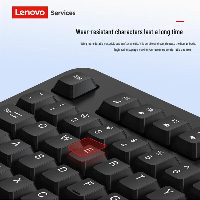 Lenovo KM101 Wired Keyboard Mouse Combo
