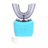 360 Degrees Automatic Sonic Electric Toothbrush for Adults Mouth Whitening Blue Light U-shaped Tooth Brushes with Charging Base