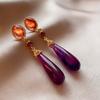 BLINGBAY женские серьги Maillard, тигровый глаз, камень, геометрические серьги, модные легкие роскошные ретро-серьги, высококачественные универсальные серьги, ювелирные изделия, подарки