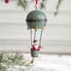Рождественский кулон, железный воздушный шар, украшение с колокольчиком, фигурка Санта-Клауса, горячая