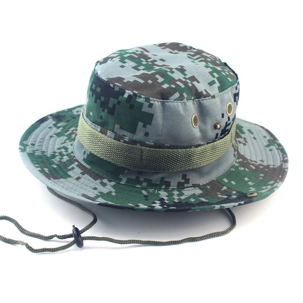 Unisex Outdoor Camouflage Boonie Hat for Camping, Fishing, and Travel - Sun Protection Included