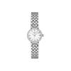 Tissot Кварцевый механизм 30м Водонепроницаемость Женские часы 19.5мм Белый циферблат Корпус из нержавеющей стали Стальной браслет T140.009.11.111.00